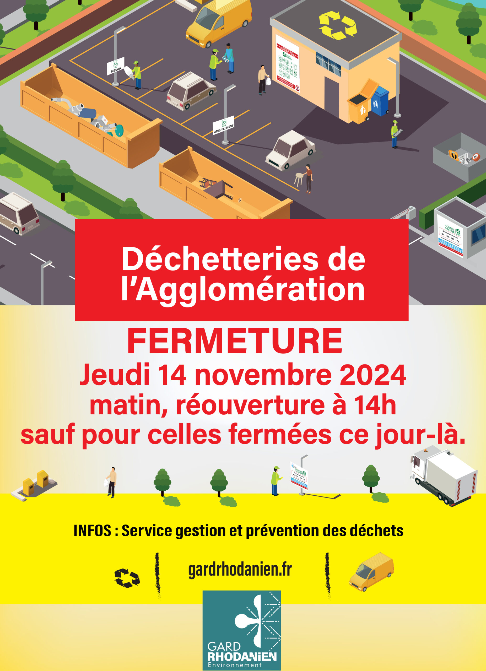 Fermeture déchetterie