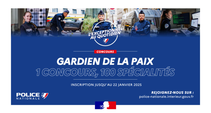 Recrutement gardien de la paix