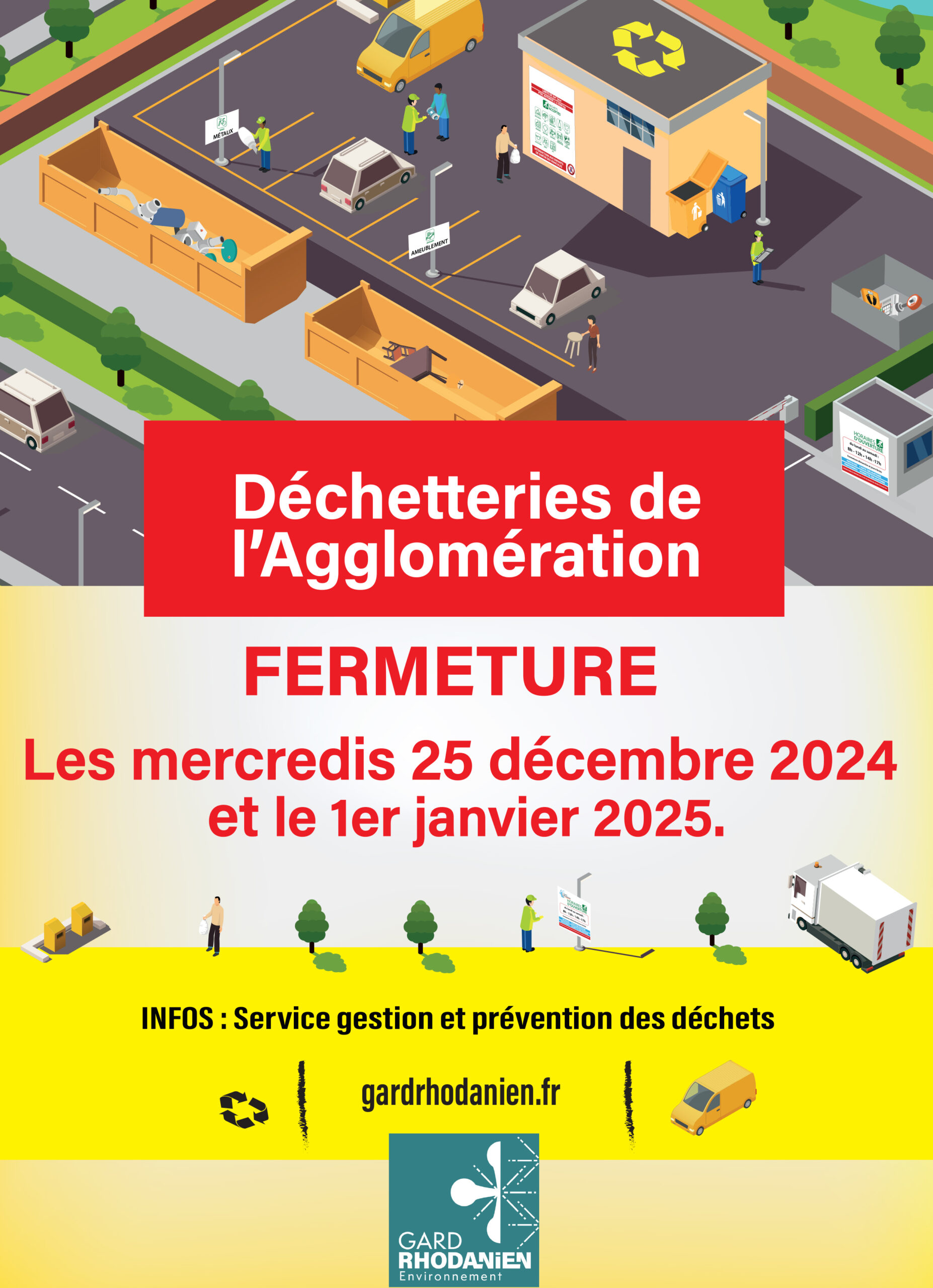 Fermeture déchetterie